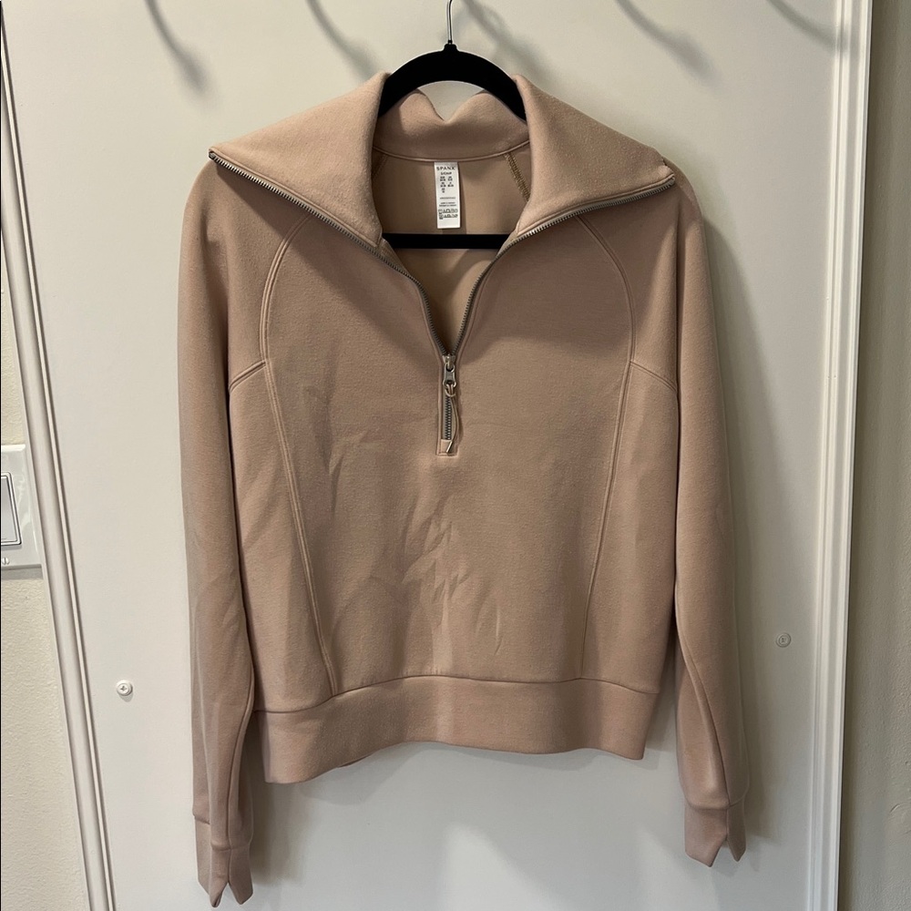 Spanx Nude Airessentials, Half Zip - image 1